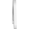 Ekena Millwork Pitch Midway Architectural Grade PVC Gable Pediment, 36"W x 21"H x 1"P (14/12) GPP036X021X100MID - alternate 3